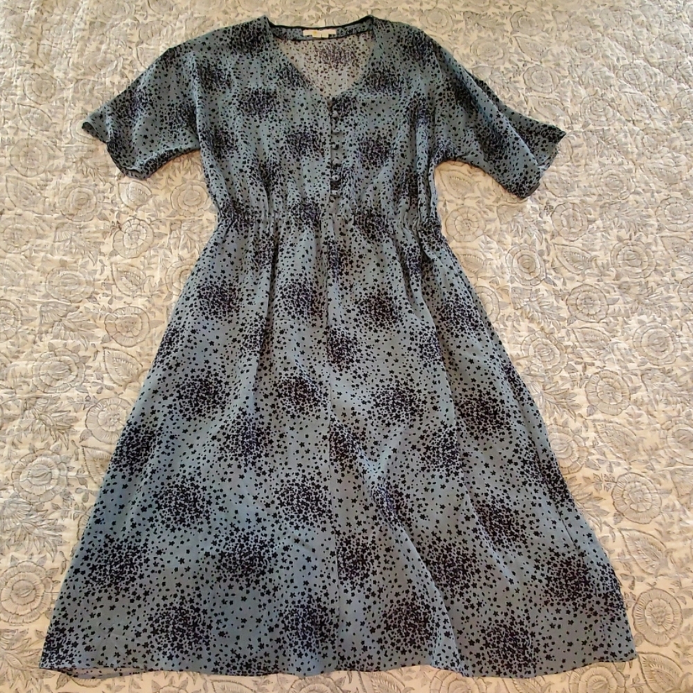 Boden midi dress blue floral